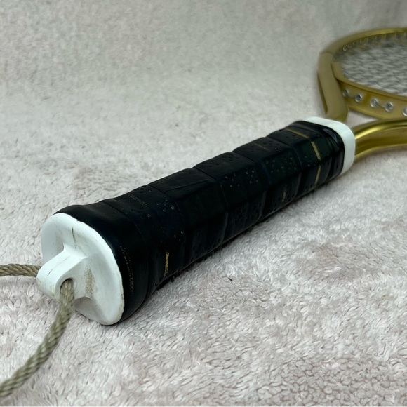 Vintage Wilson Prestige II Tennis/Racquetball Racket-Gold/Black-Grip Size 4 1/8 - Picture 5 of 8